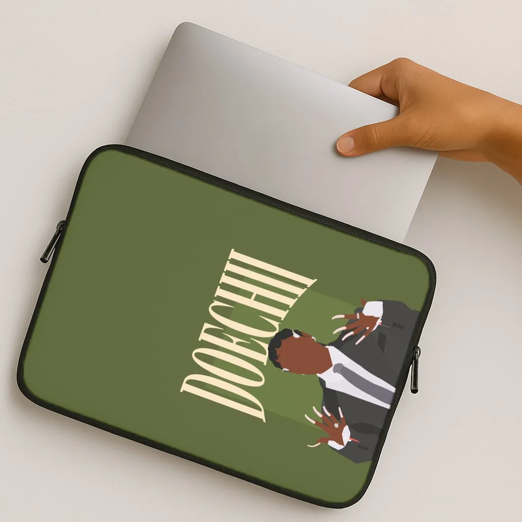 easy installation Glossy Look Rapper In Suit Laptop Sleeve