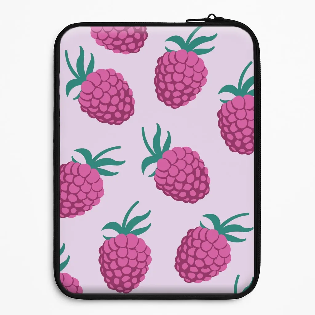 Premium Surface Shock Frame Rasberries - Fruit Patterns Laptop Sleeve