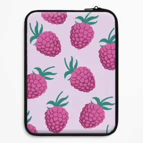 Premium Surface Shock Frame Rasberries - Fruit Patterns Laptop Sleeve