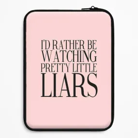 Stylish Finish Texture Rather Be Watching PLL... Laptop Sleeve