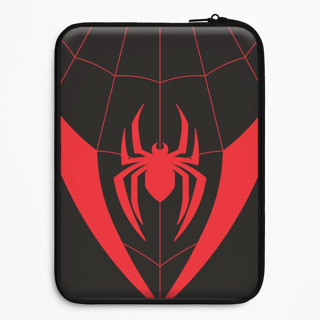 Red And Black Spider Costume  Laptop Sleeve Flexible Grip Form