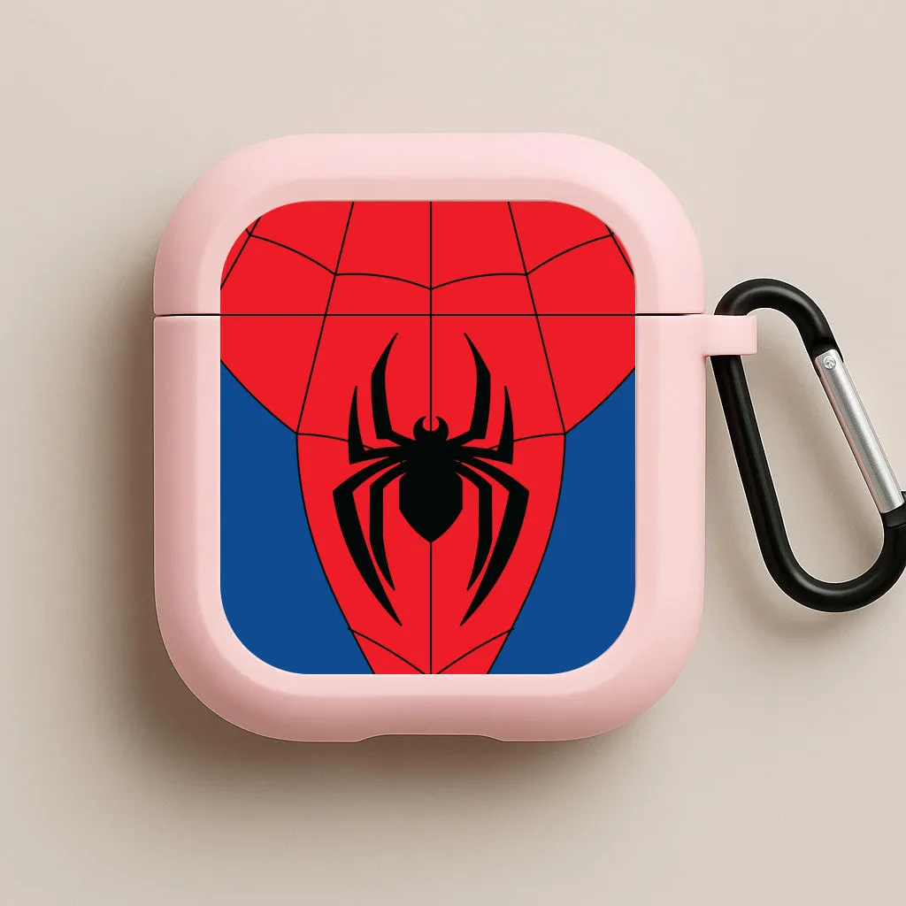 Red And Blue Spider Costume AirPods Case Universal Silicone Organizer Fashion Gadget Organizer