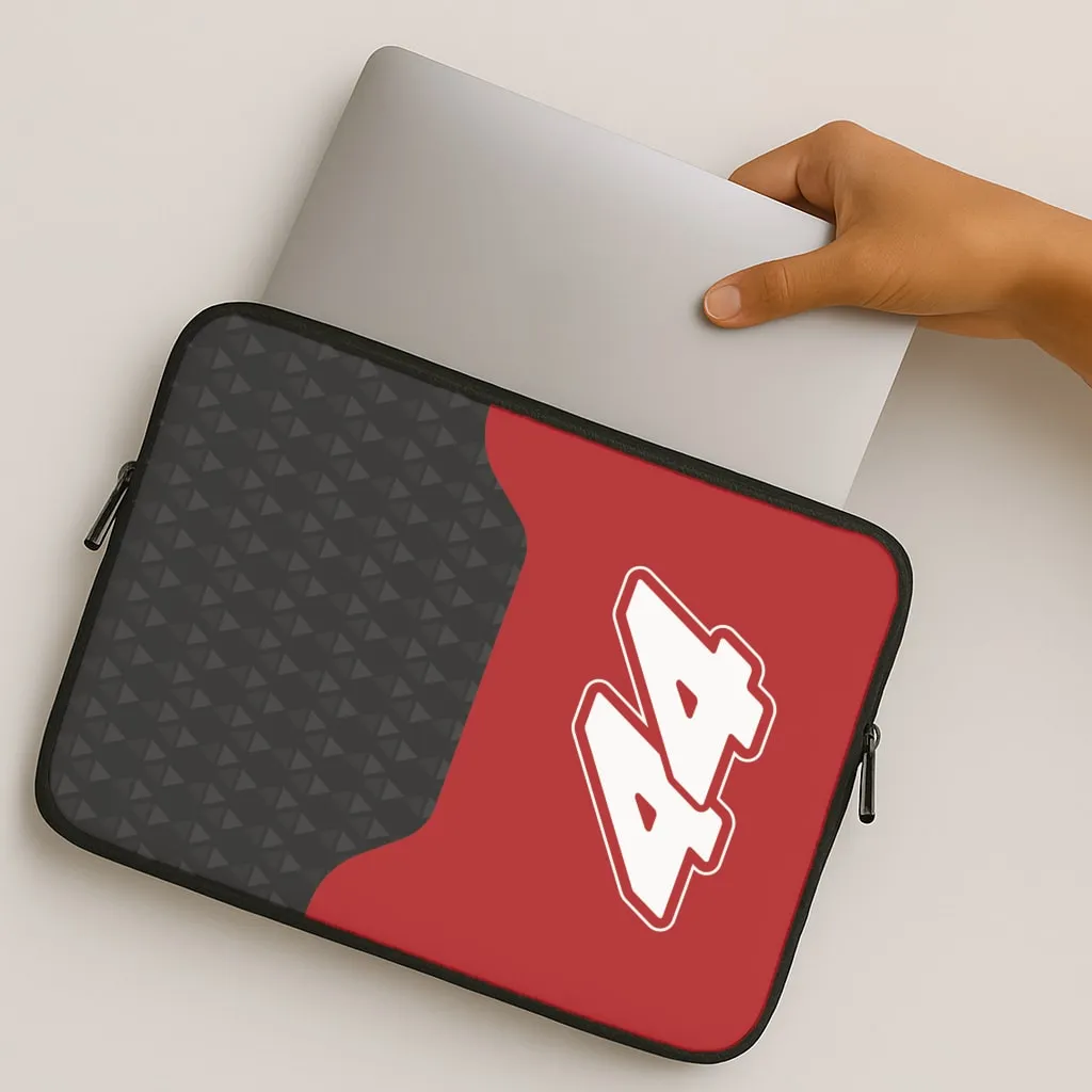 Urban Accessory Red And Gray 44 Laptop Sleeve