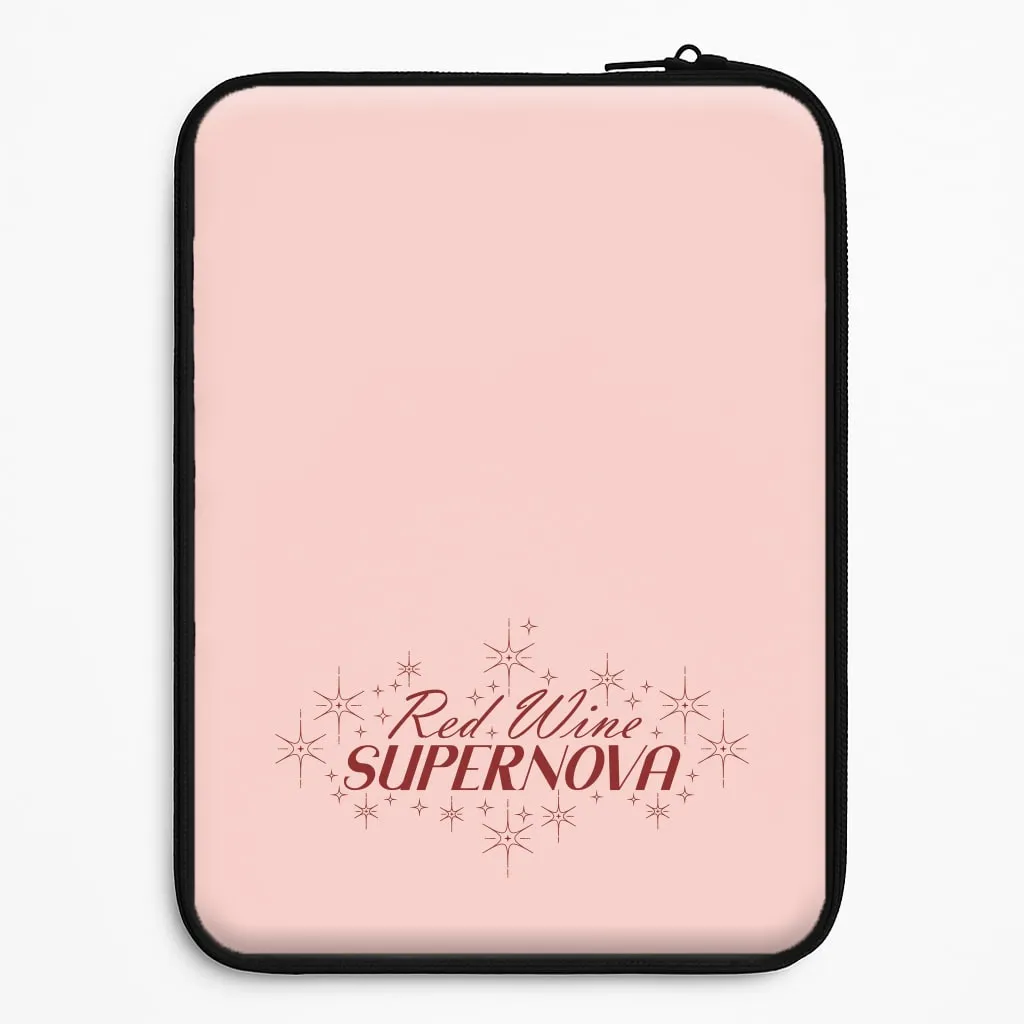 Red Wine Supernova Laptop Sleeve Compact Shell Resistant Layer
