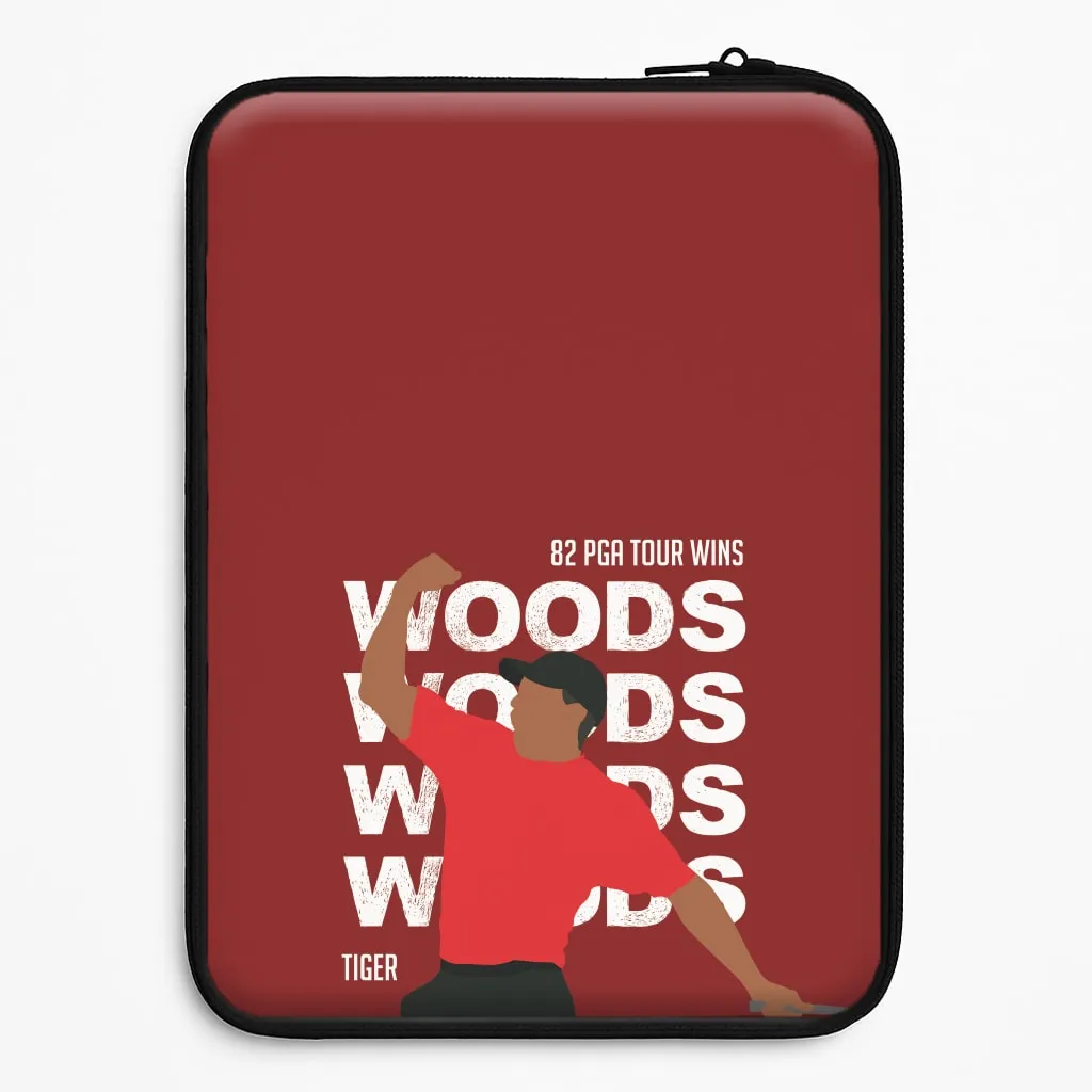 Woods Dark Red Laptop Sleeve Matte Protection Portable Fit