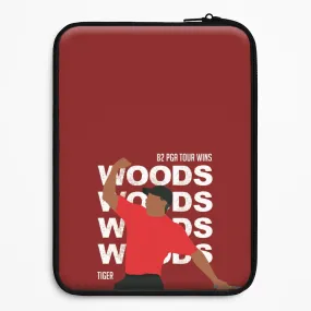 Woods Dark Red Laptop Sleeve Matte Protection Portable Fit