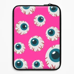 Protective Finish Protective Design Texture Spooky Eye Pattern Laptop Sleeve
