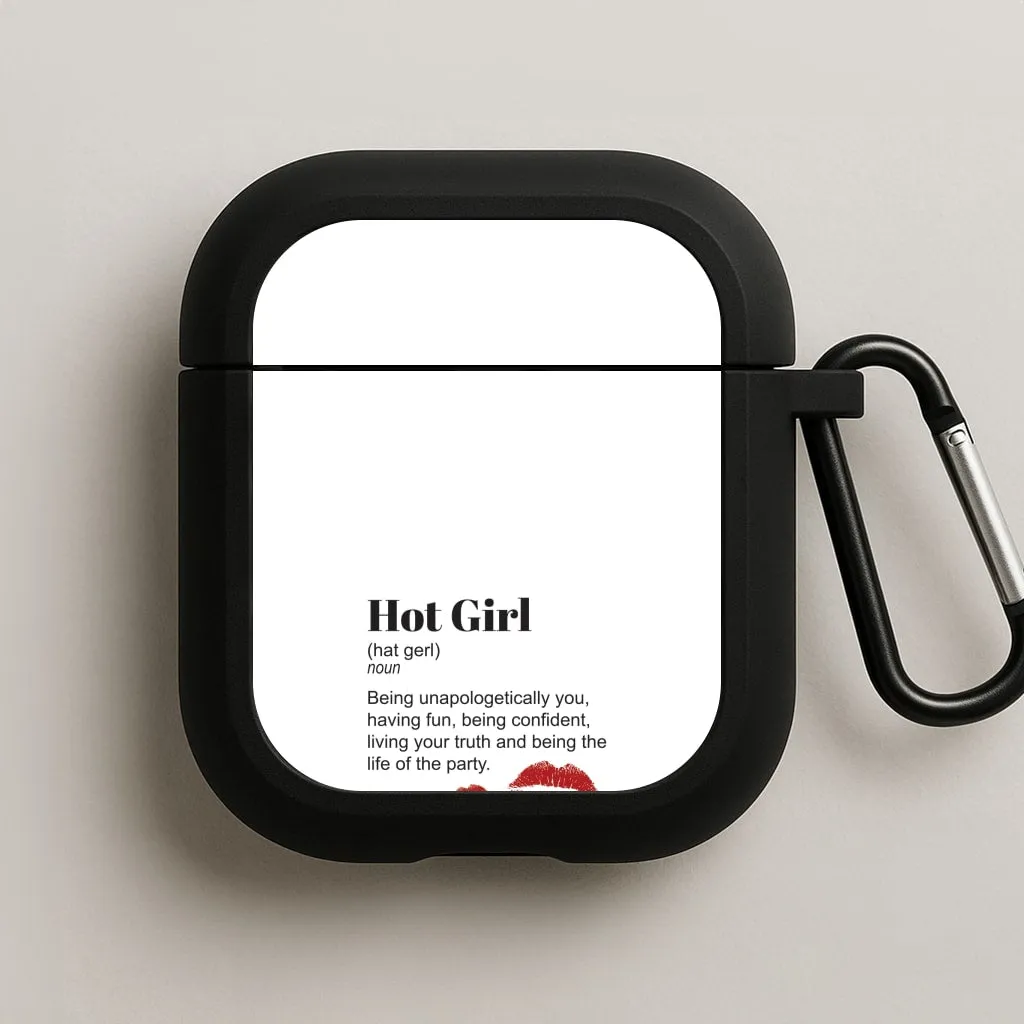 Hot Girl Dictionary Definition AirPods Case Creative Tech Accessory Portable Smooth Holder