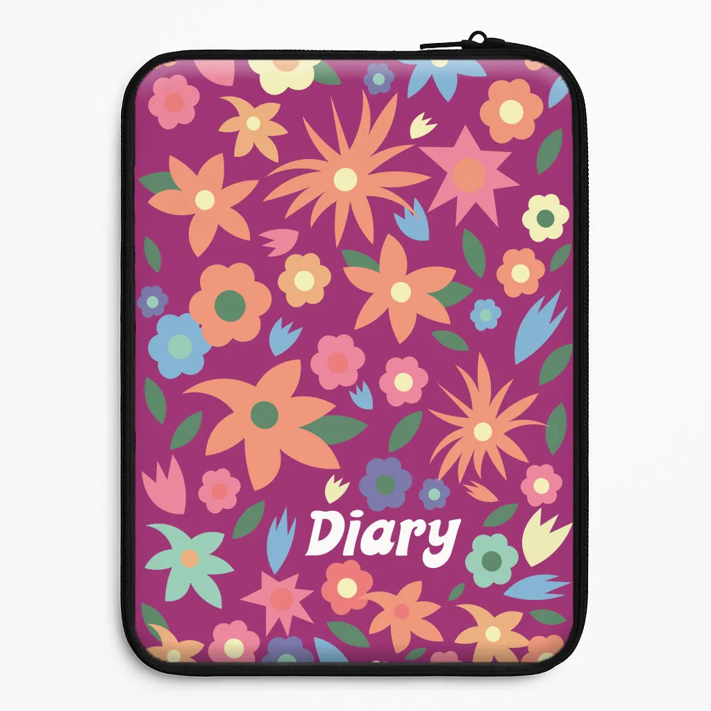 Sleek Texture Diary Laptop Sleeve