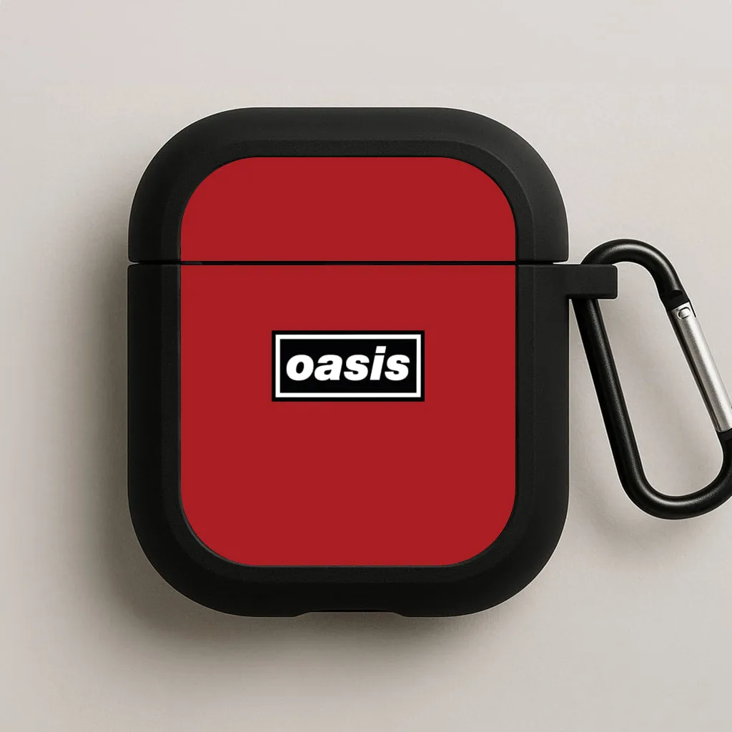 Band Name Red AirPods Case compact ergonomic neon travel silicone shell custom handmade leather airpods case