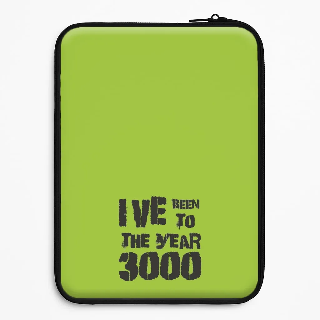 Matte Surface Design Comfort Edge Layer I've Been To The Year 3000 - Bust Band Laptop Sleeve