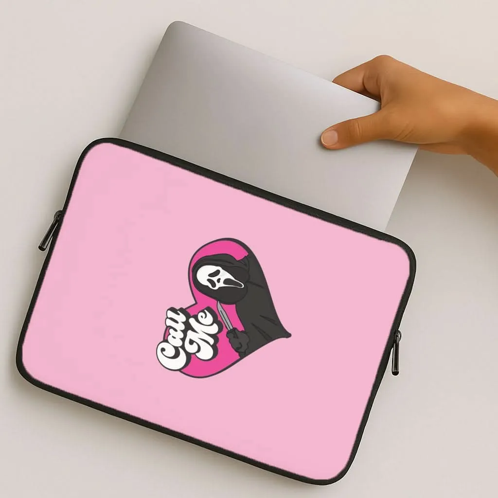 Call Me Heart Laptop Sleeve Futuristic style Light Build