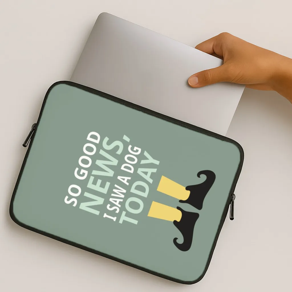 I Saw A Dog Today - Elf Laptop Sleeve High strength