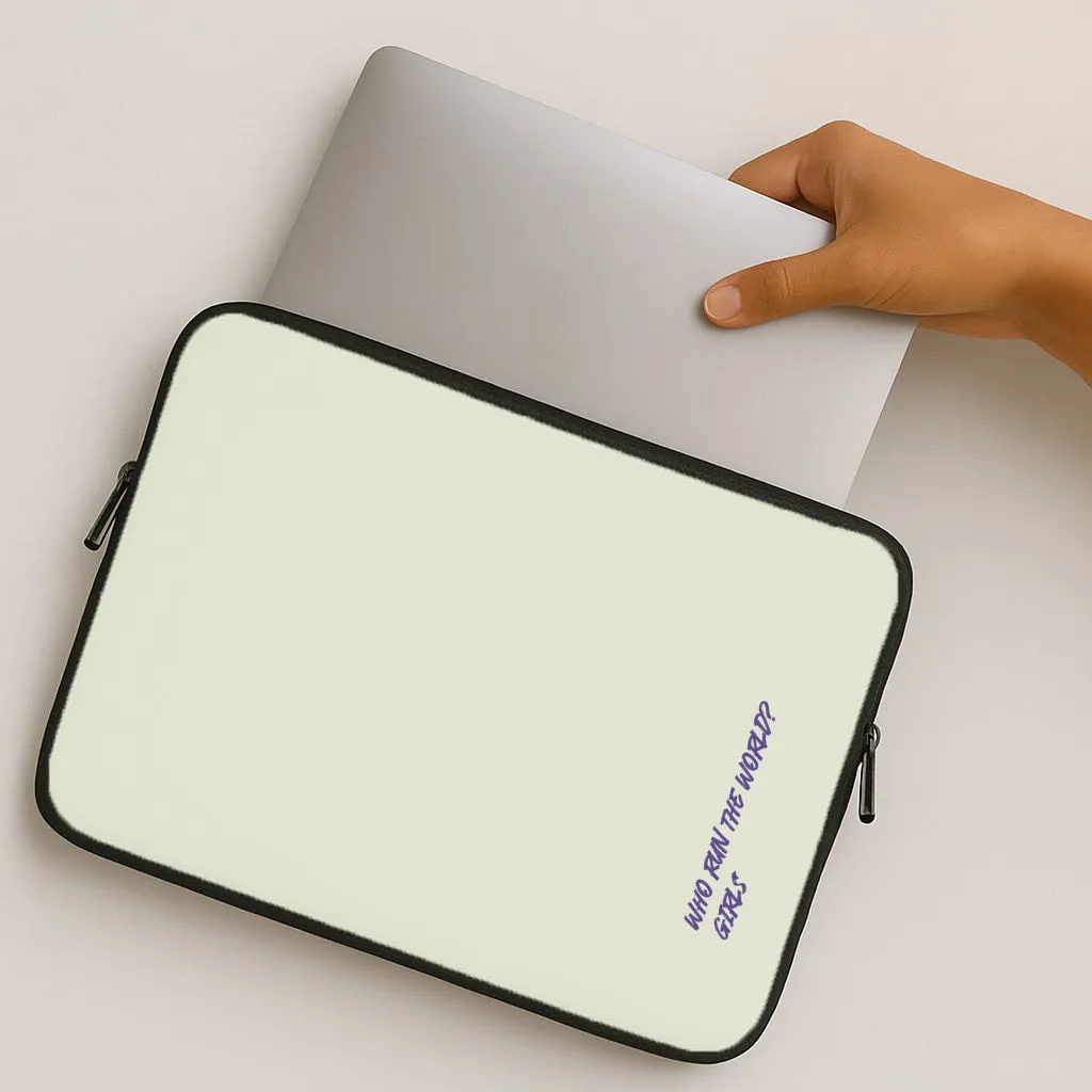 Water Resistant Who Run The World - Queen B Laptop Sleeve