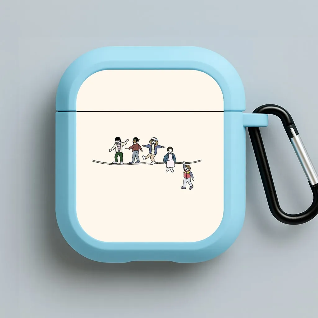 Stranger Acrobats AirPods Case Simple Design Organizer
