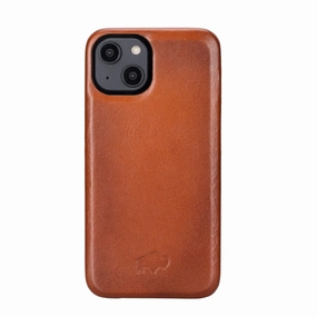 Slim Feel Ultra light Mason Full-Grain Leather MagSafe Case ?C iPhone 14 Plus, Burnished Tan