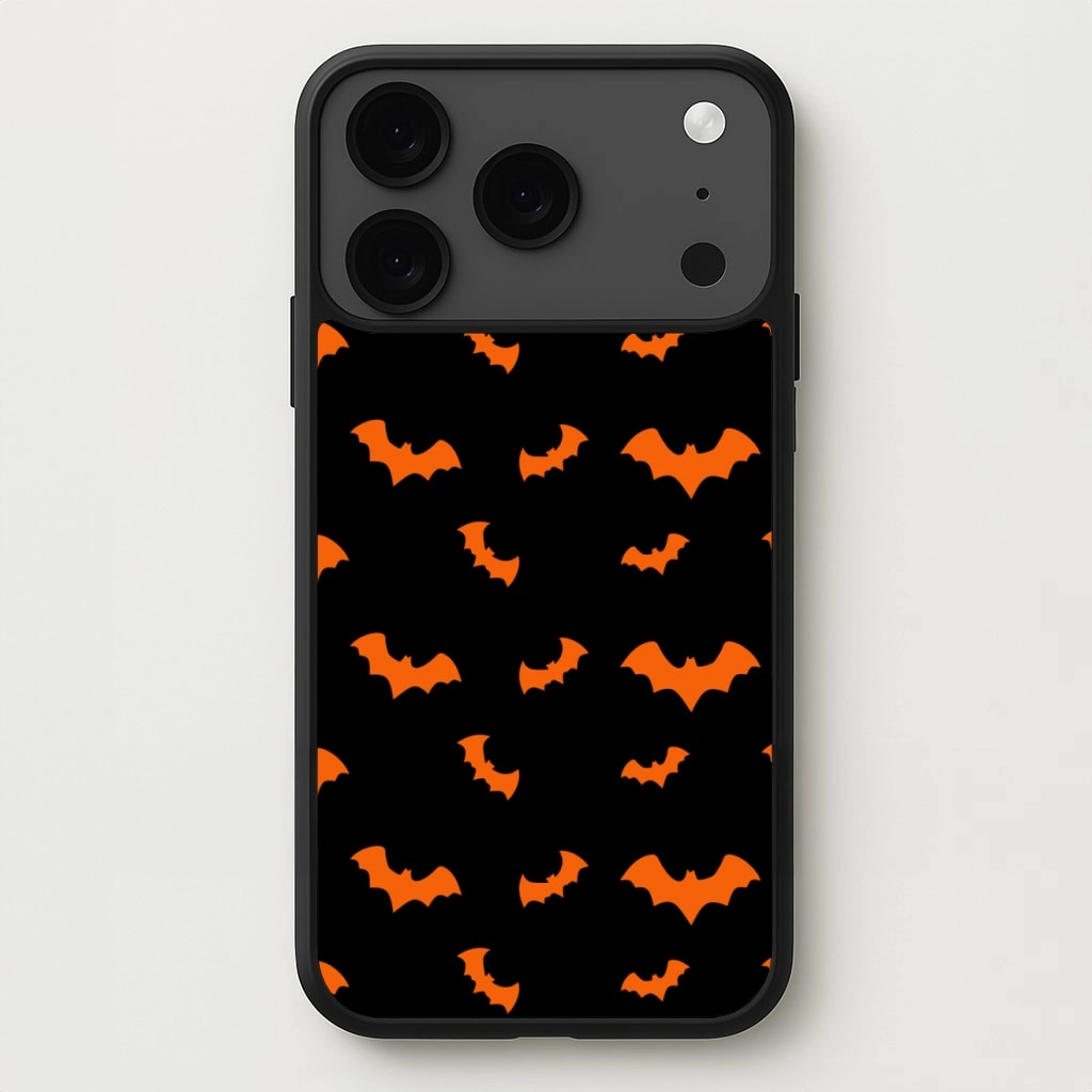 Orange Bat Phone Case Matte Coating Finish