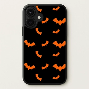 Metal Texture Orange Bat Phone Case