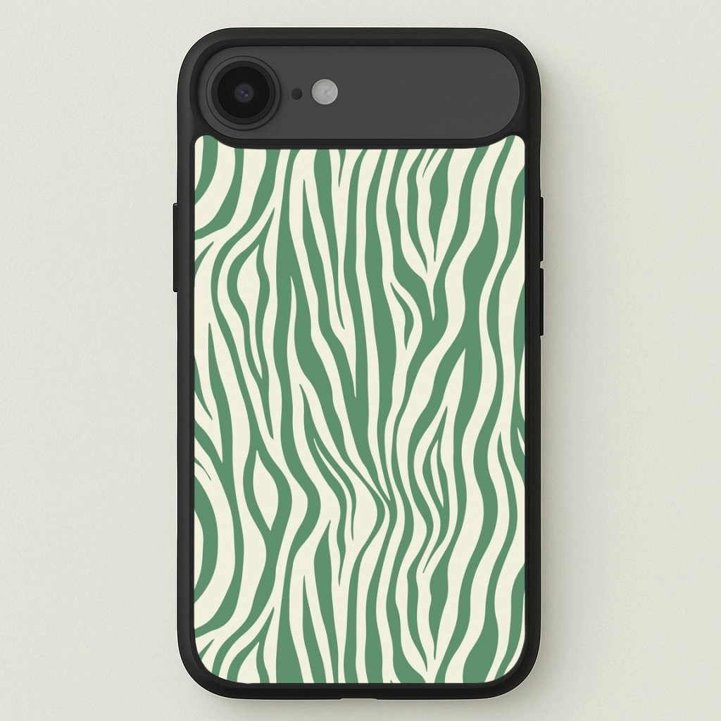 Green Zebra - Animal Patterns Phone Case High End Look Soft Shape