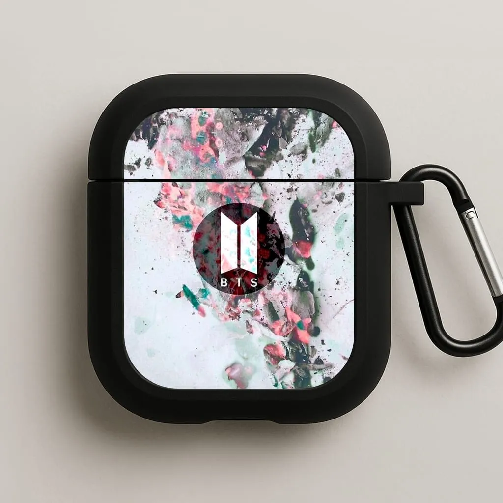 K-Pop Band Marble Logo AirPods Case Minimalist Audio Case wireless convenience cover