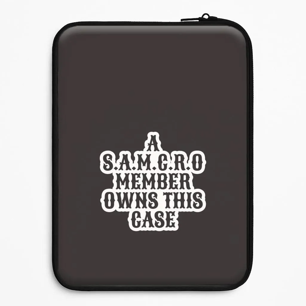 SAMCRO Member Laptop Sleeve Light Finish