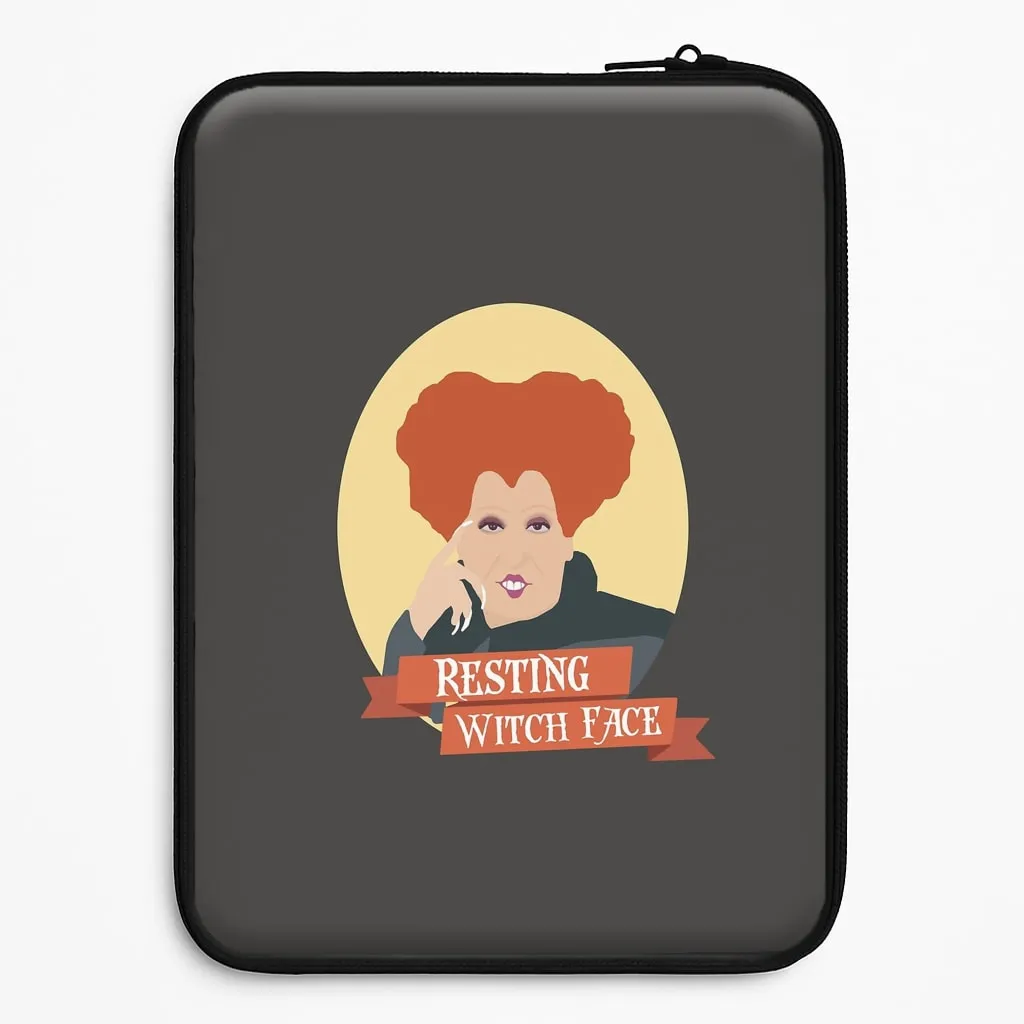 Resting Witch Face - Hocus Halloween Laptop Sleeve Flexible Build Form