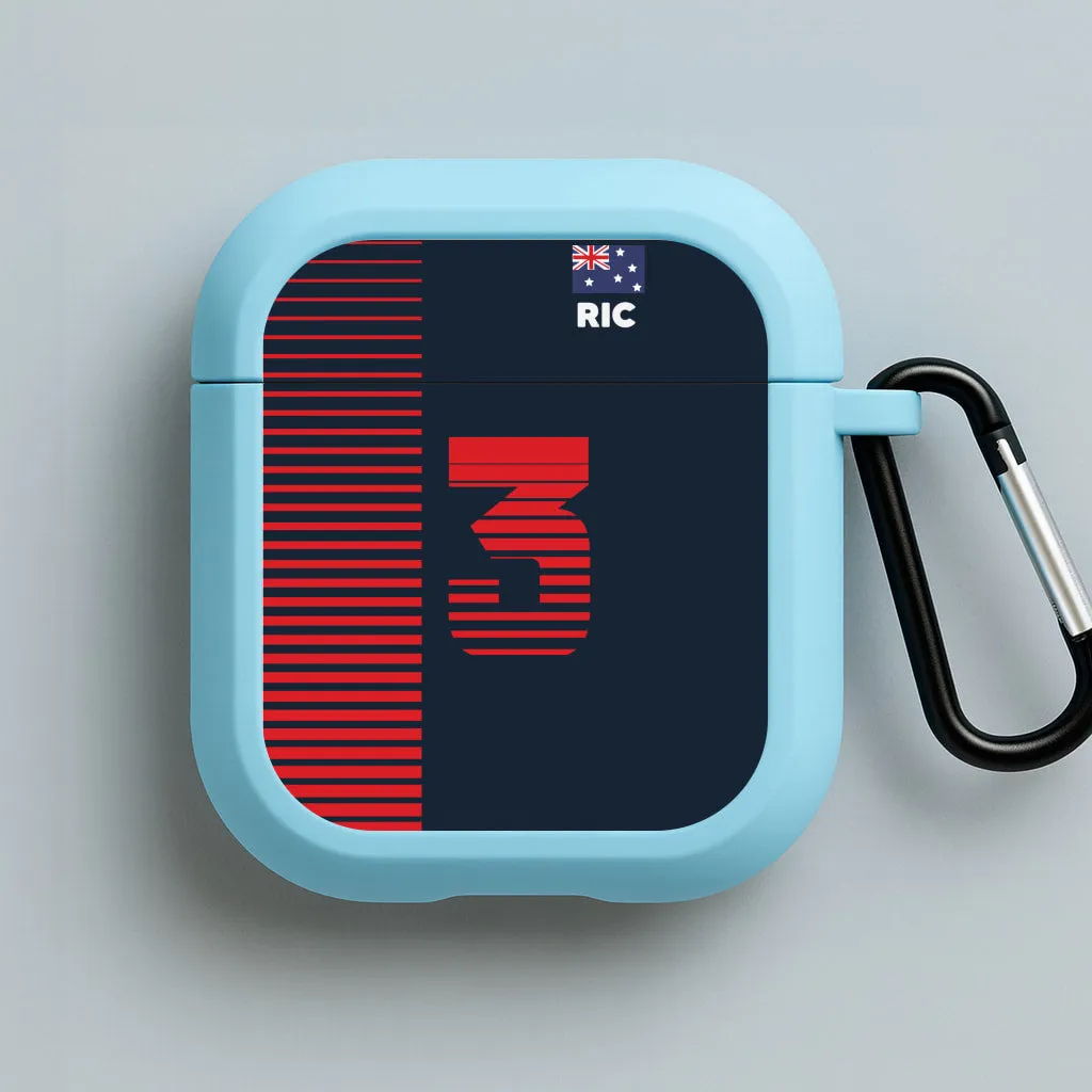 dustproof portable cover Everyday Storage Organizer Ricciardo - F1 AirPods Case