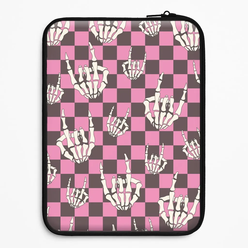 Rock On Skeleton Laptop Sleeve Comfort grip design Elegant Accent