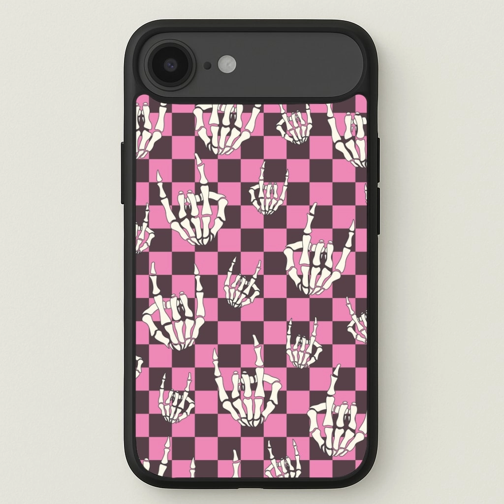 Rock On Skeleton Phone Case Vibrant Colors