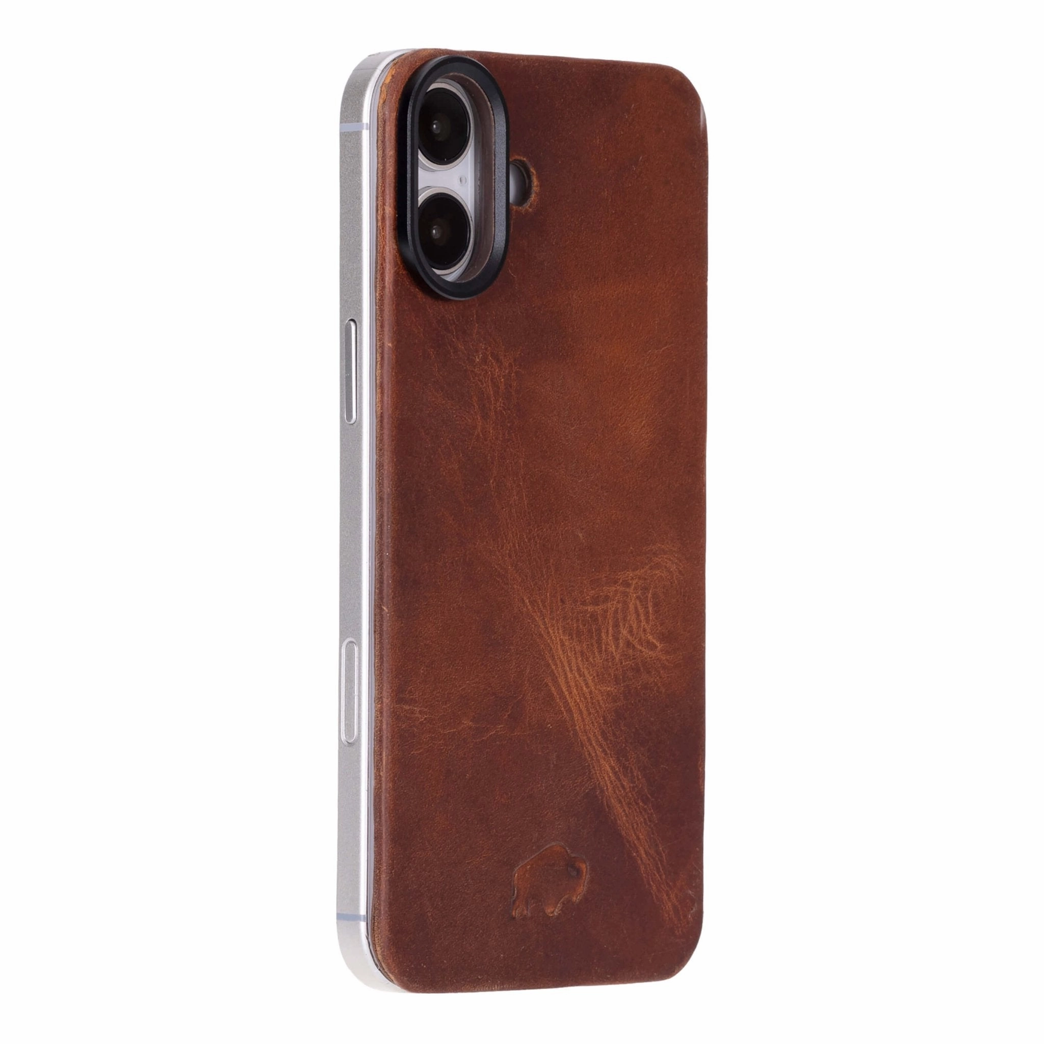 Rohan MagSafe Leather Back Case - iPhone 16 Plus, Golden Brown Outdoor Protection Clear Pattern