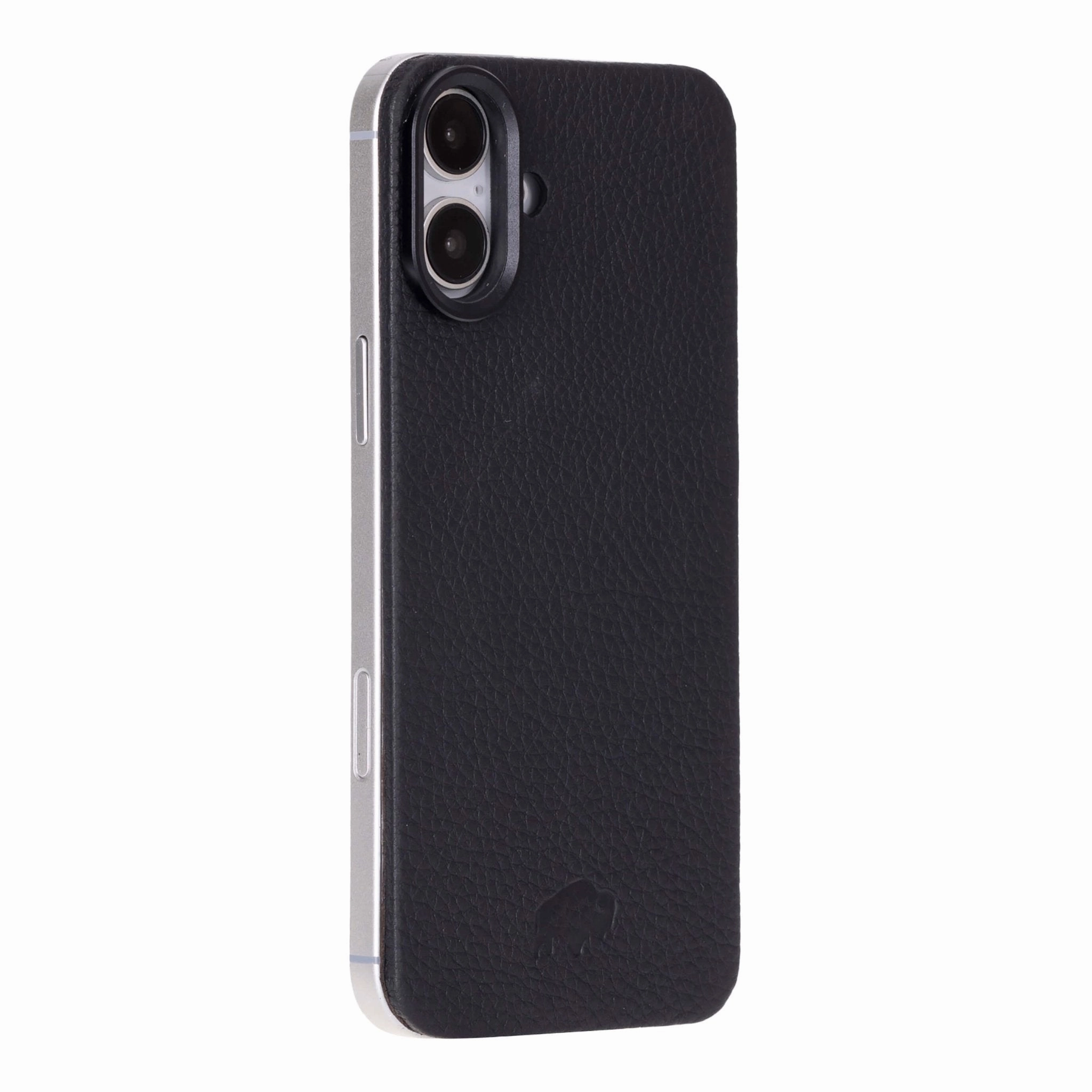 Subtle Touch Rohan MagSafe Leather Back Case - iPhone 16 Plus, Pebble Black
