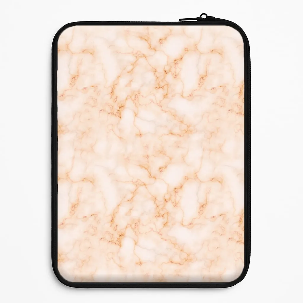 Rose Gold Marble Laptop Sleeve Daily Style Matte Pattern Layer