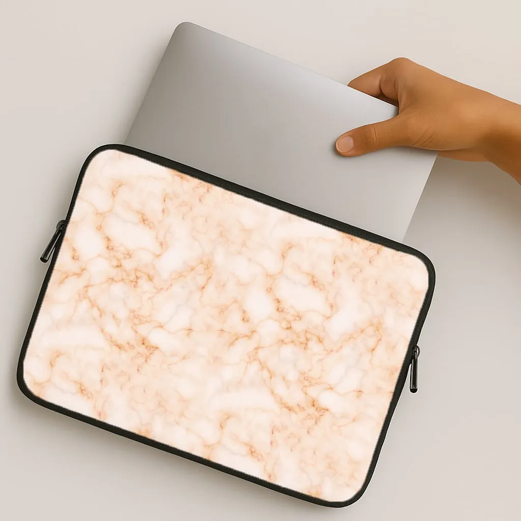 Work Essentials Rose Gold Marble Laptop Sleeve
