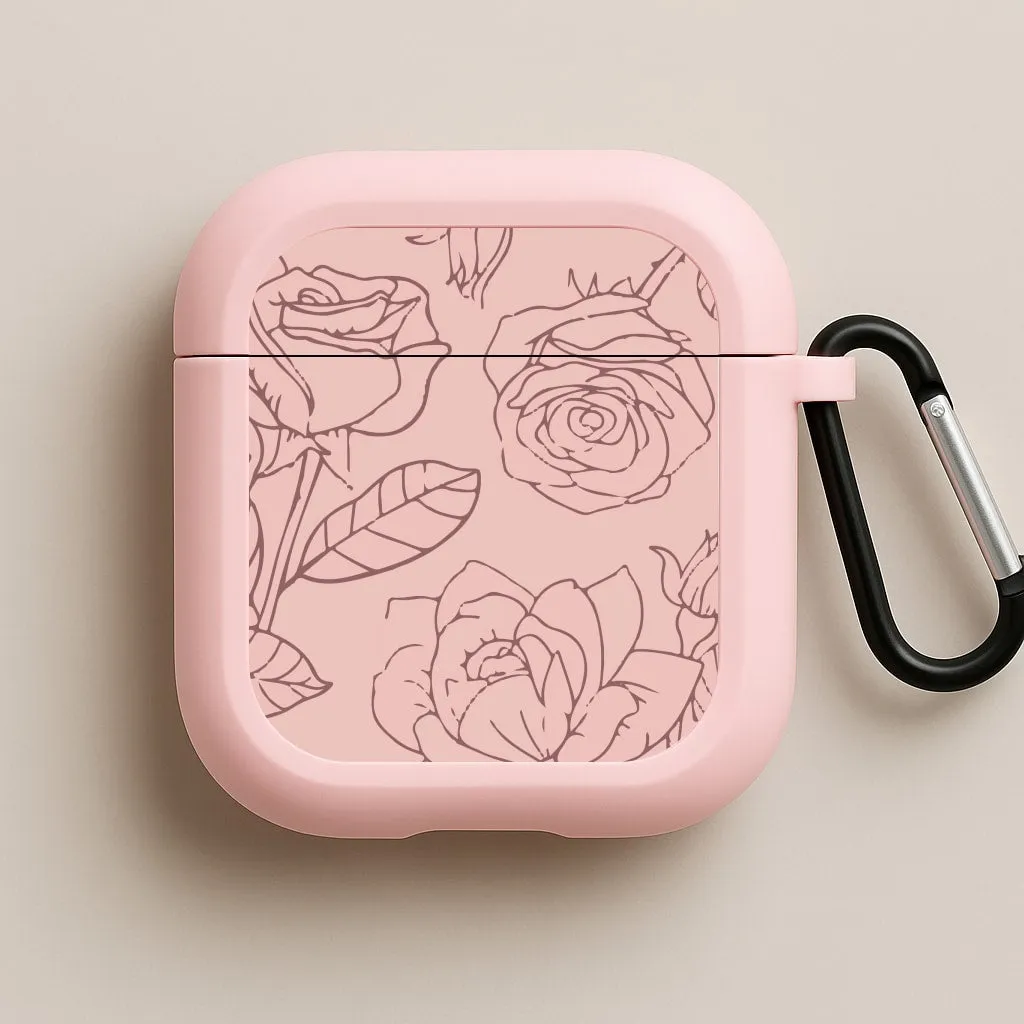 Roses - Foliage AirPods Case scratch resistant coating vivid color gradient airpods protector