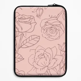 Roses - Foliage Laptop Sleeve Matte Coating Finish