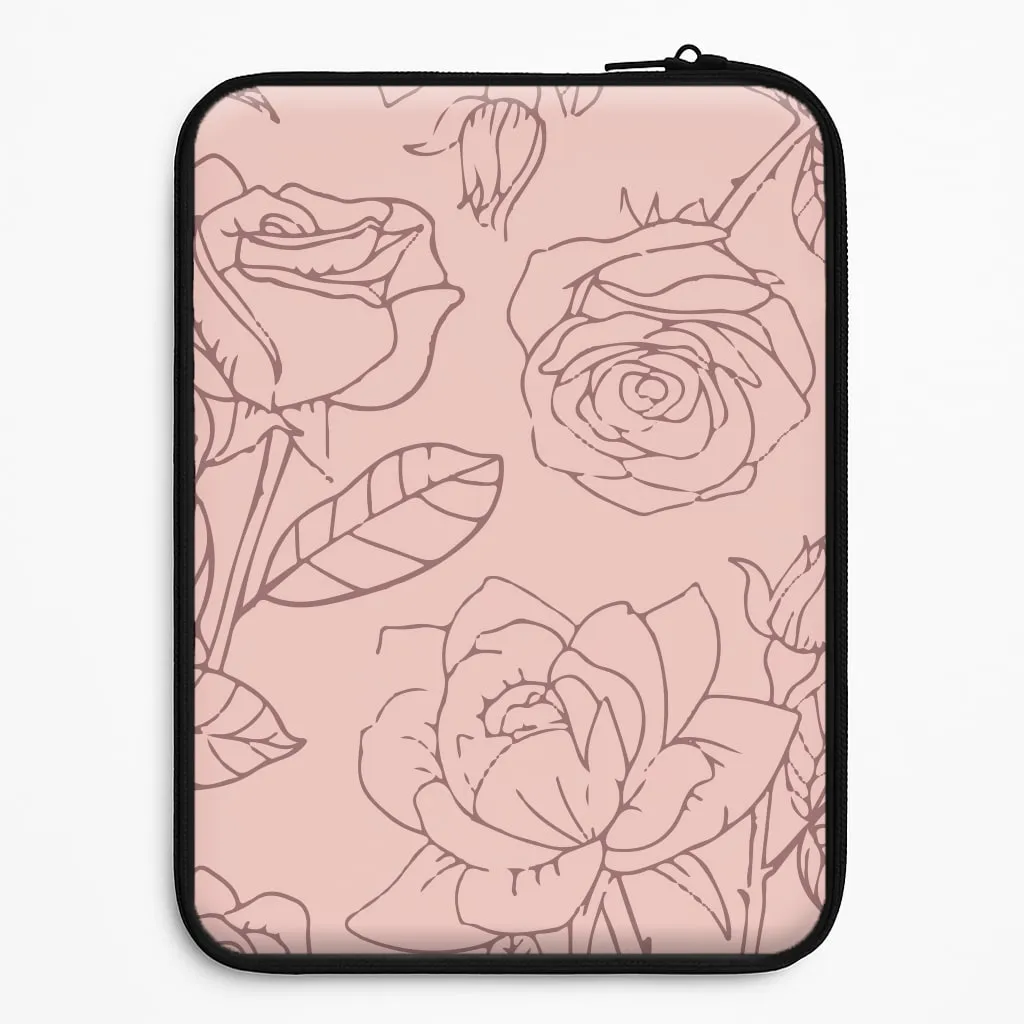 Roses - Foliage Laptop Sleeve Matte Coating Finish