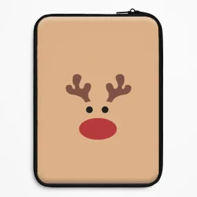 Subtle Touch Rudolph Red Nose - Christmas Laptop Sleeve