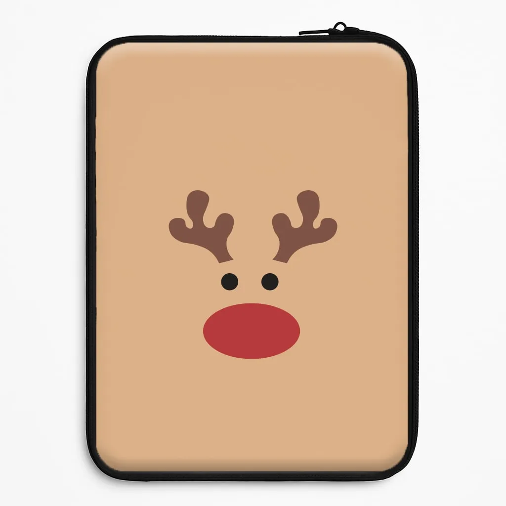 Subtle Touch Rudolph Red Nose - Christmas Laptop Sleeve
