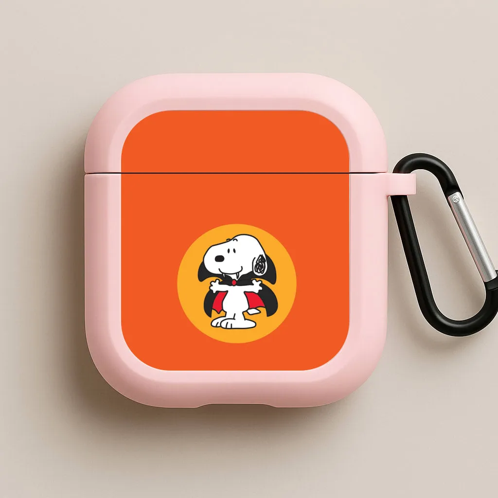 portable gradient commuter airpods protector Cartoon Beagle Vampire AirPods Case