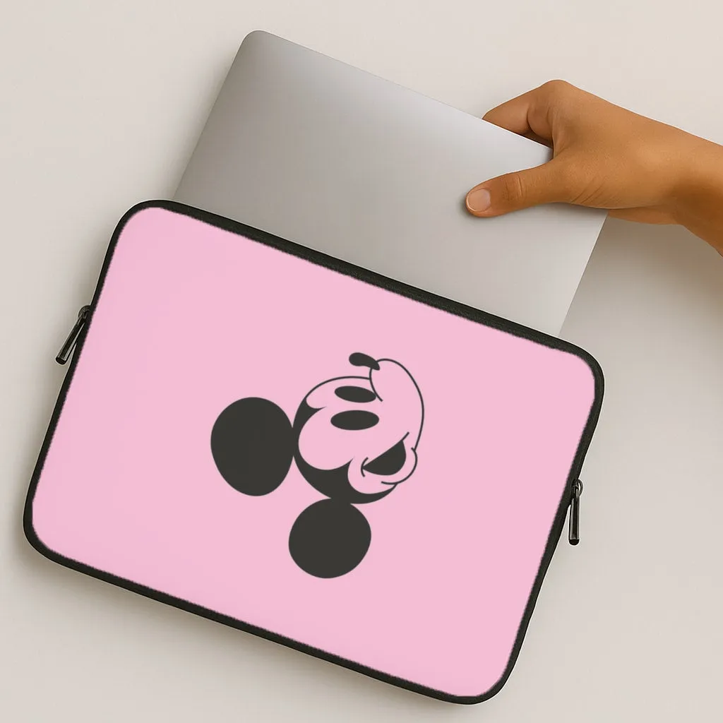 Pink Mickey Laptop Sleeve Luxury Grip