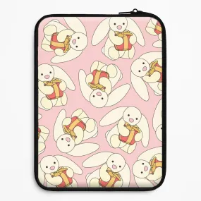 Bunny Present Pattern Laptop Sleeve Slim Feel Bold Look