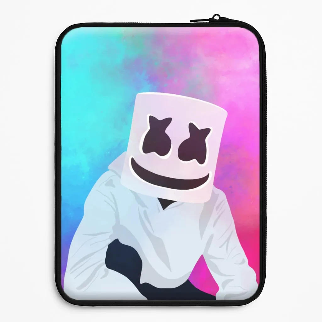 Rainbow White Helmet DJ Laptop Sleeve professional accessory Vivid Finish