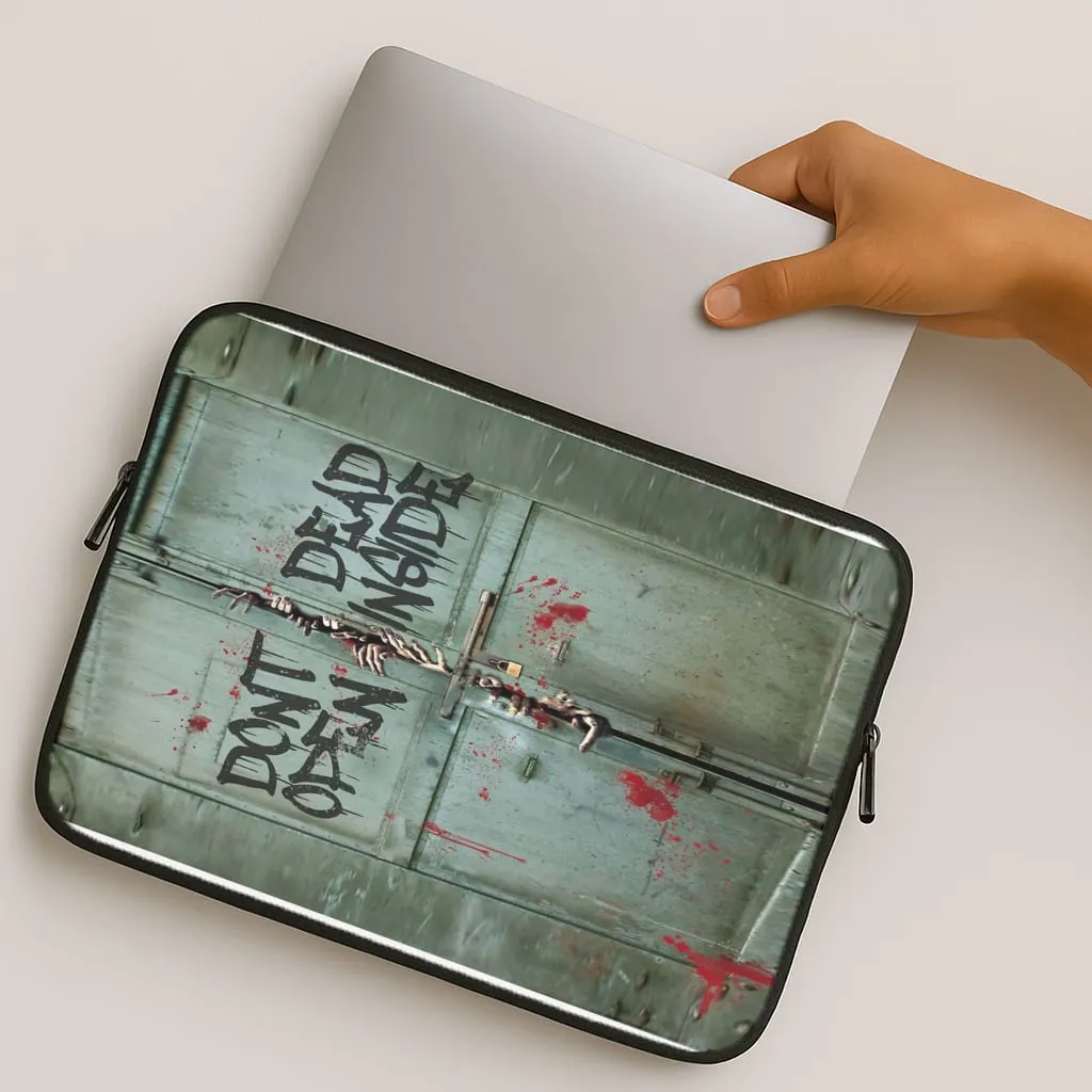 Don't Open Dead Inside Laptop Sleeve Dual Layer Cushioned Edge