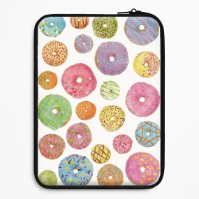 Dougnut Pattern Laptop Sleeve Protective Detailing Edge Drop Shield