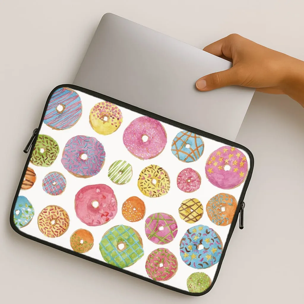Elegant Appearance Dougnut Pattern Laptop Sleeve