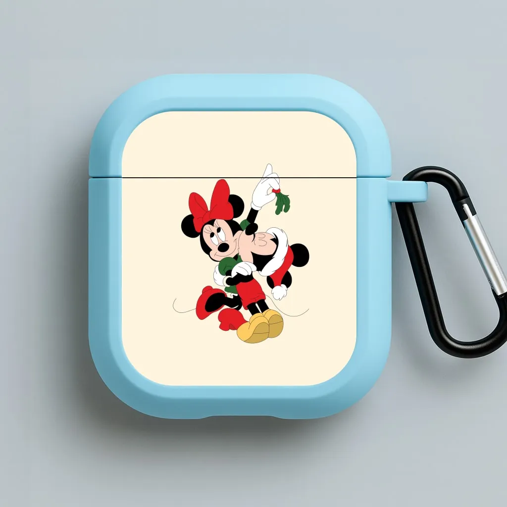 Mistletoe Fairytale Mice - Christmas AirPods Case matte soft texture case vivid colored airpods case