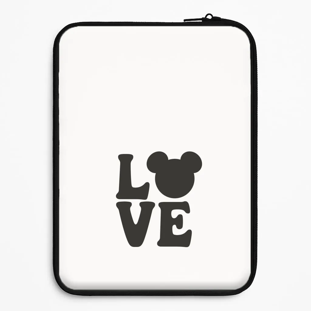 Mouse Love Valentine's Laptop Sleeve Frosted surface