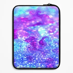 Smooth Feel Surface Luxury Detail Glitter Swirl, Tumblr Stlye Laptop Sleeve
