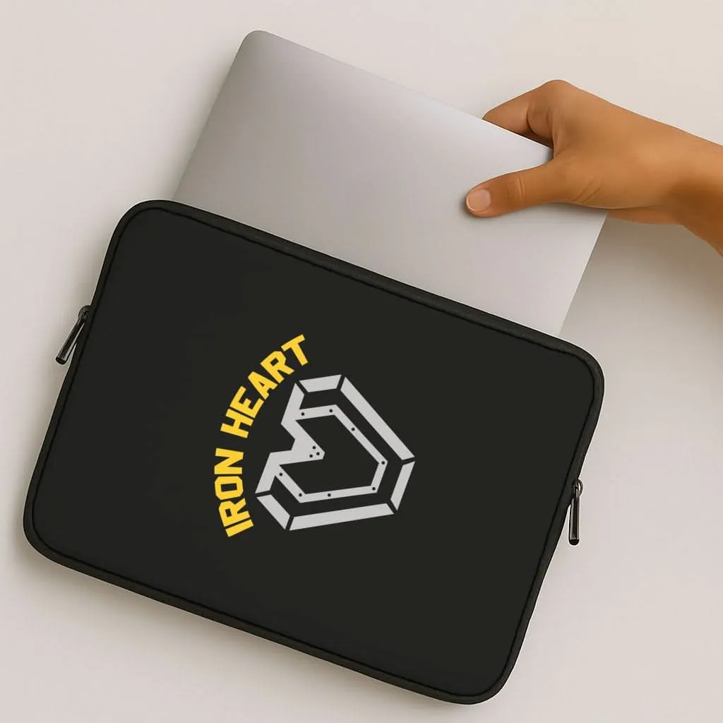 Metal Hero Heart Laptop Sleeve Sleek Guard