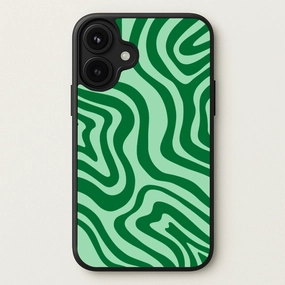 Green Abstract Halloween Phone Case Long Lasting Hybrid Shield